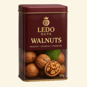 LEDO Walnuts tin pack – rich, crunchy, and brain-healthy dry fruits